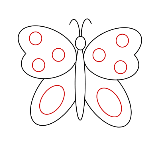 Cách vẽ con bướm - Dạy Vẽ