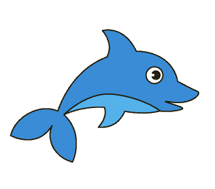Cách vẽ cá heo - Dạy Vẽ