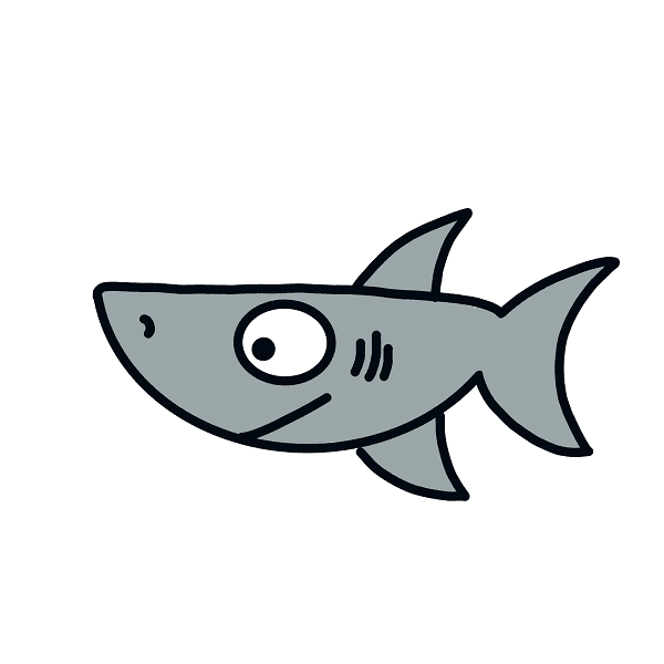 Cách vẽ cá mập