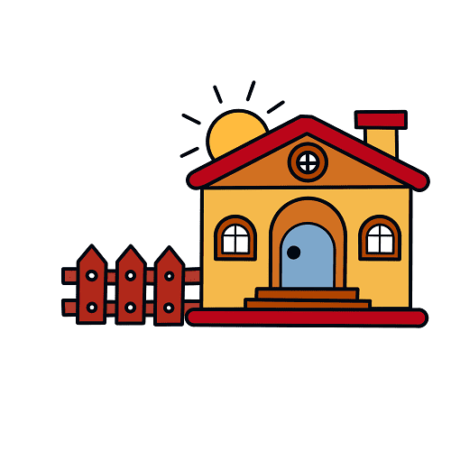 Cách vẽ ngôi nhà - Dạy Vẽ