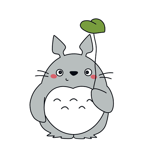 Cách vẽ Totoro