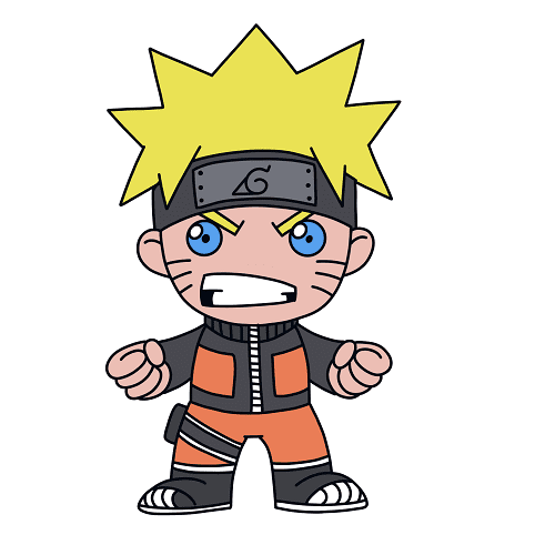 Cách vẽ nhân vật Naruto