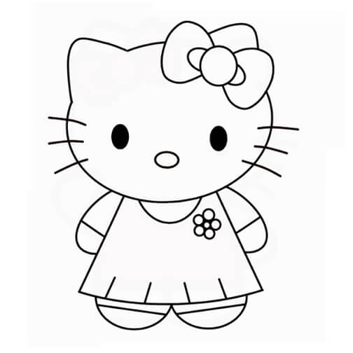 Cách vẽ mèo Hello Kitty
