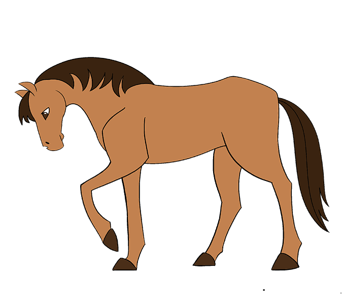 cách vẽ ngựa đơn giản