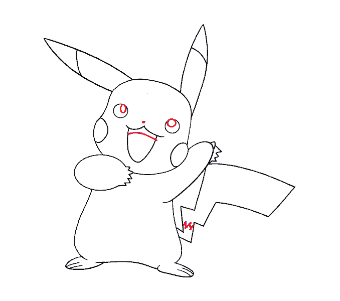 Hướng dẫn chi tiết cách vẽ pikachu đơn giản với 7 bước cơ bản