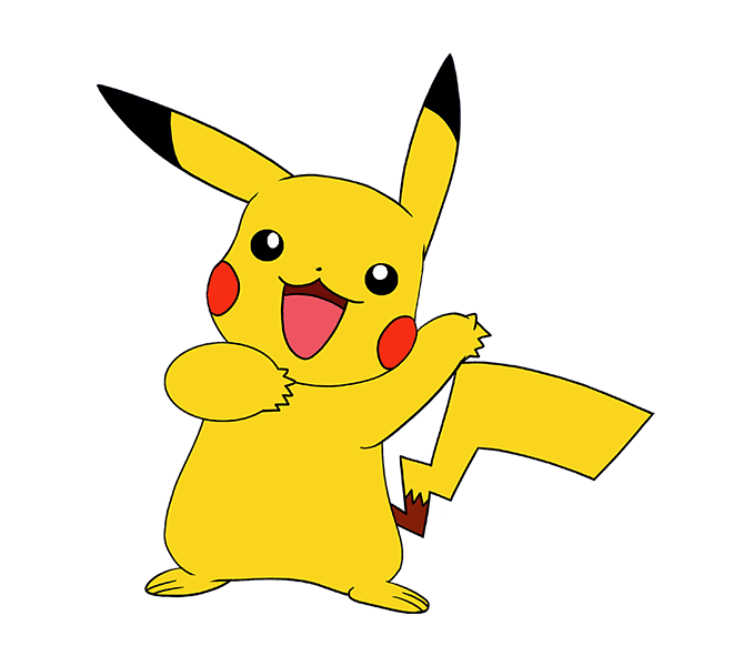 vẽ pikachu đơn giản