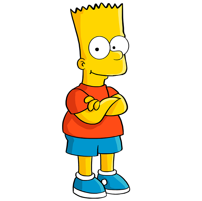 Cách vẽ Bart Simpson