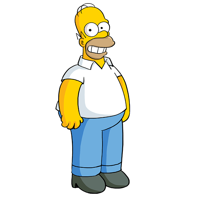 Cách vẽ Homer Simpson