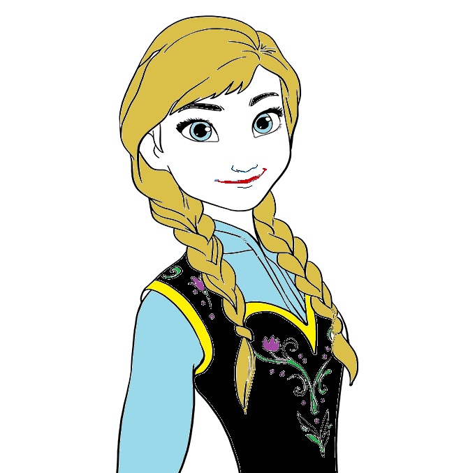 Cách vẽ công chúa Anna