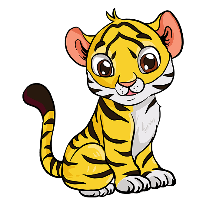 Cách vẽ con hổ - Dạy Vẽ