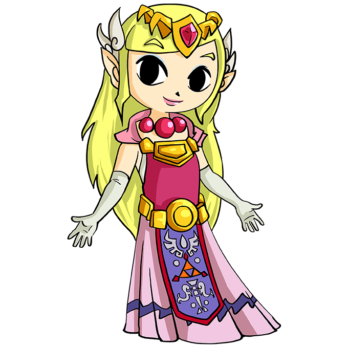 Cách vẽ công chúa Zelda