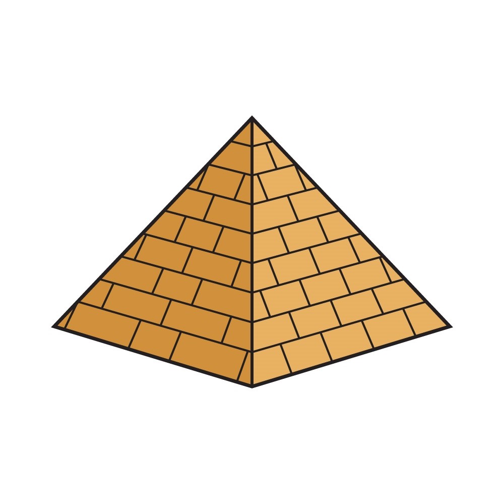 Cách vẽ Kim tự tháp - Dạy Vẽ