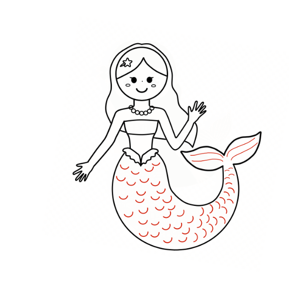 Cách vẽ nàng tiên cá - Hãy xem ảnh và học cách vẽ nàng tiên cá xinh đẹp một cách dễ dàng và đơn giản.