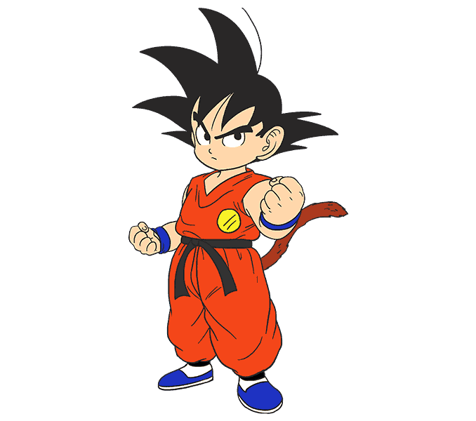 Cách vẽ Son Goku