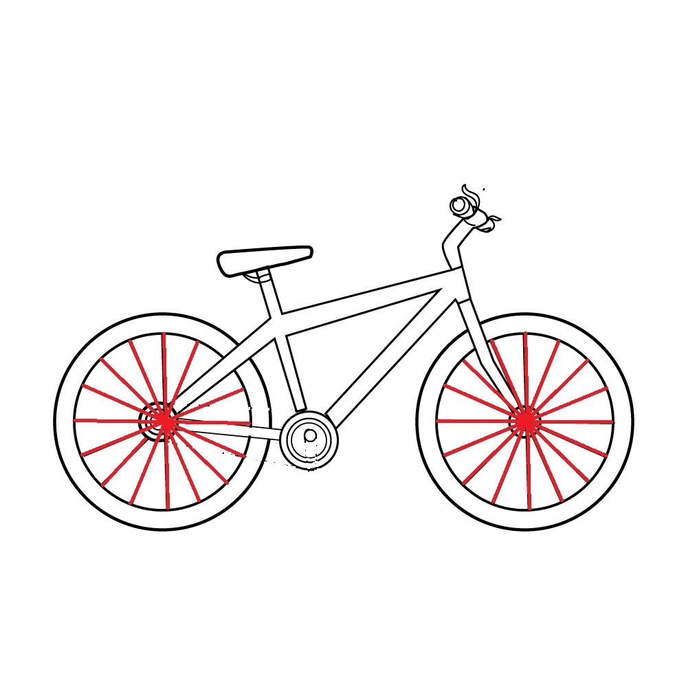 Cách vẽ xe đạp - Dạy Vẽ
