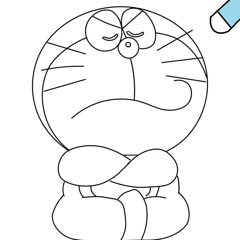 Hình vẽ doraemon cách vẽ nhân vật hoạt hình doremon đơn giản cute nhất