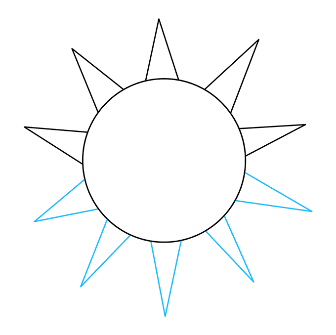 Cách vẽ mặt trời - Dạy Vẽ