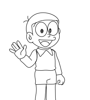 Cách vẽ Nobita