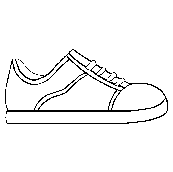 vẽ giày đơn giản