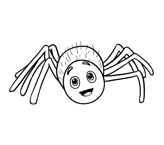 Cách vẽ con nhện đơn giản  how to draw a spider easy  YouTube