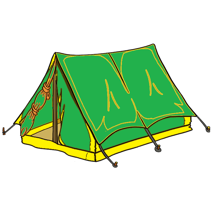 vẽ cái lều