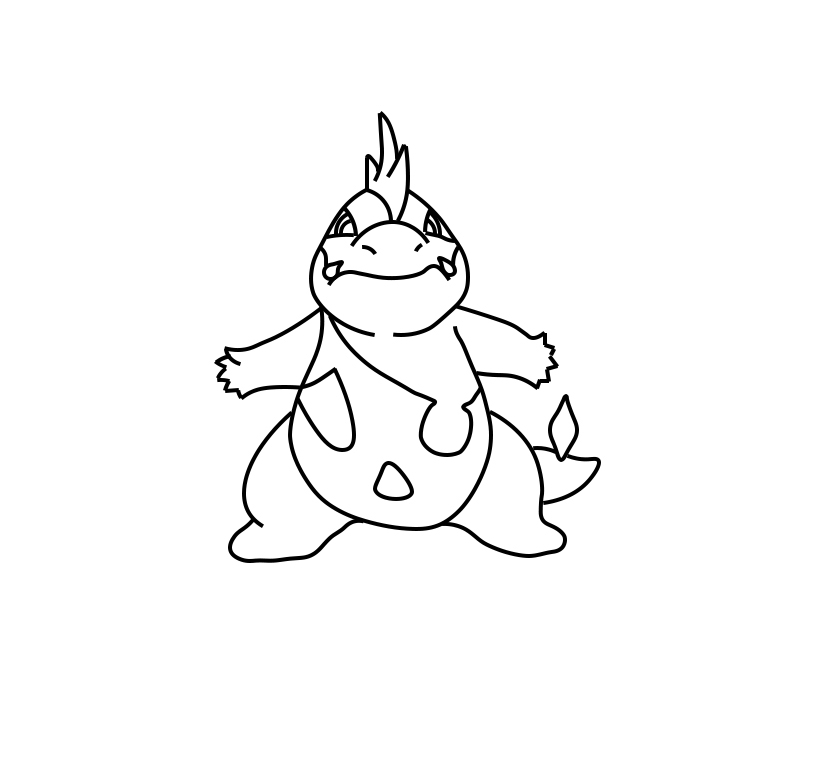 Cách vẽ Pokemon Croconaw
