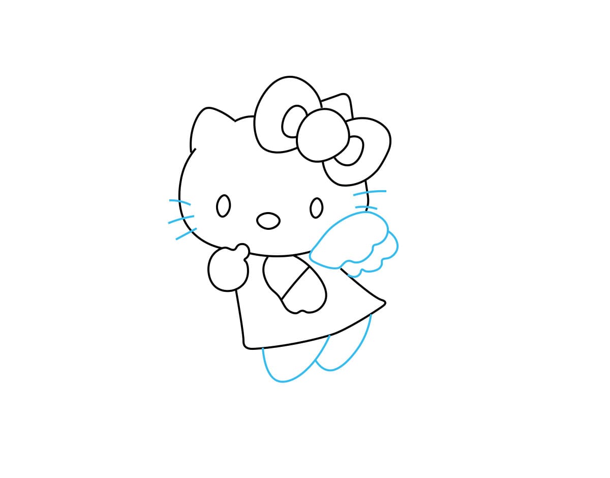 Hướng dẫn vẽ mèo Hello Kitty đơn giản  dễ dàng cho bé   Hướng dẫn vẽ bé  mèo Hello Kitty ngộ nghĩnh đáng yêu cực kỳ đơn giản ba mẹ