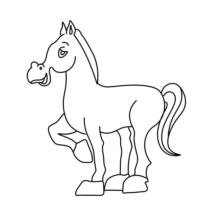 Cách vẽ con cái ngựa - Dạy Vẽ