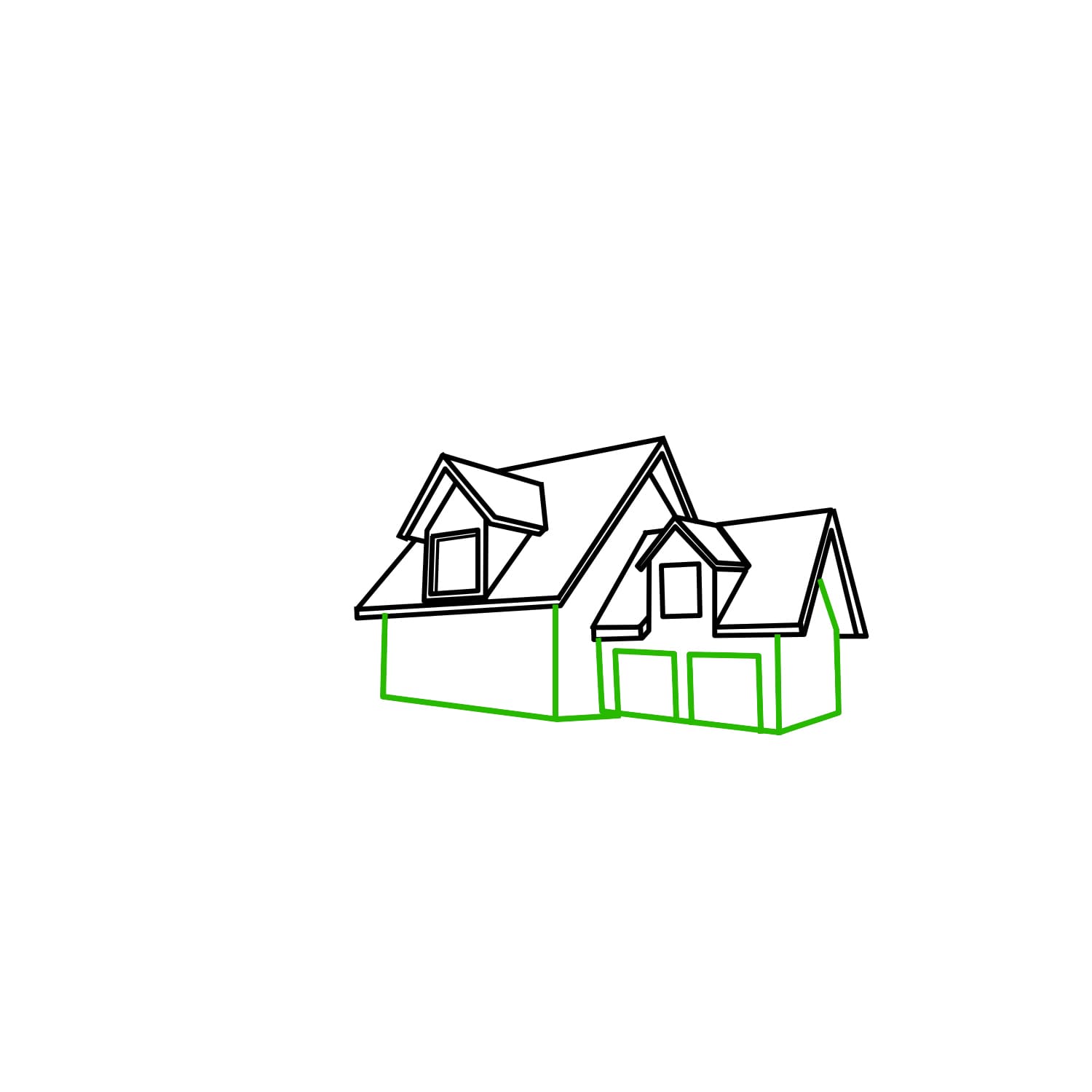 Cách vẽ ngôi nhà - Dạy Vẽ