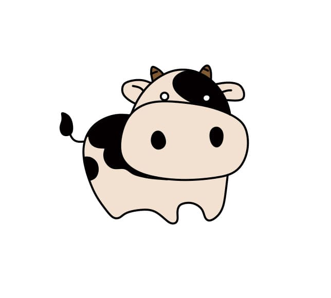 Cách vẽ con bò - Dạy Vẽ