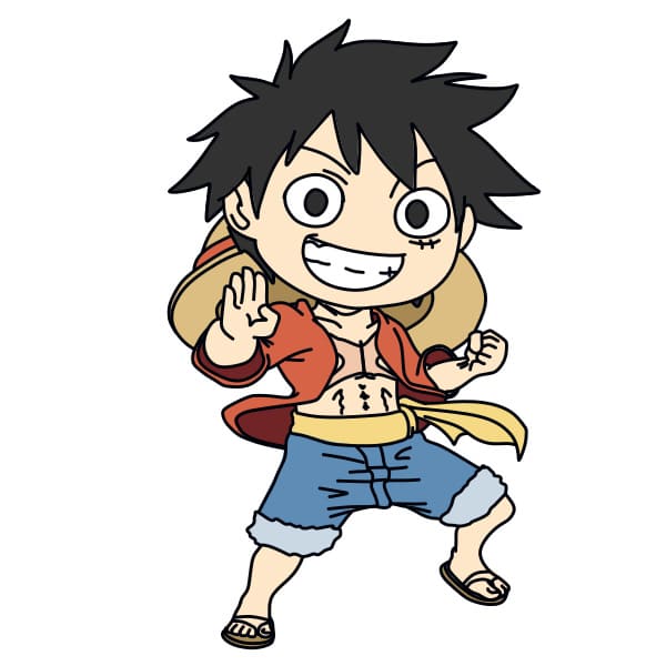 Cách vẽ nhân vật Luffy - Dạy Vẽ