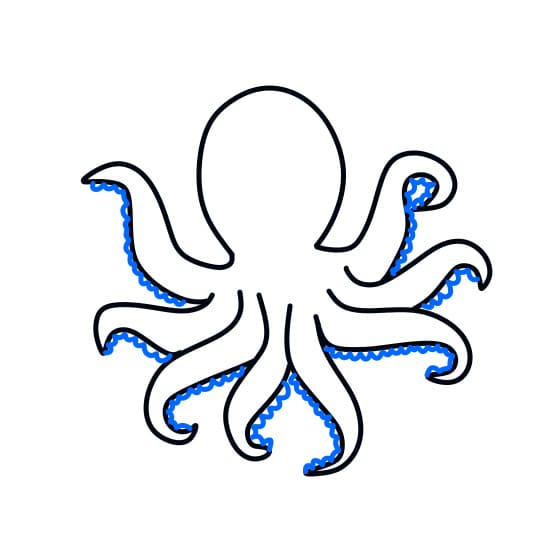 Hướng dẫn chi tiết cách vẽ con bạch tuộc đơn giản với 8 bước cơ bản  Thiết  kế nhà đẹp
