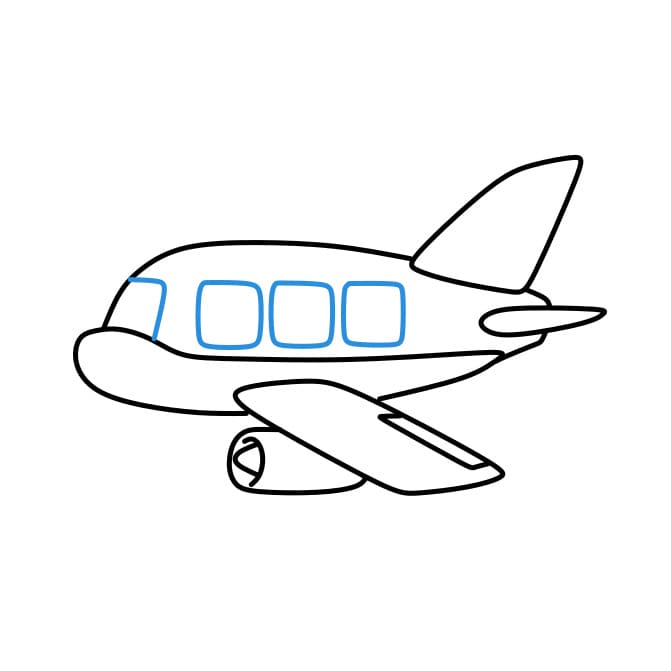 Cách vẽ máy bay - Dạy Vẽ