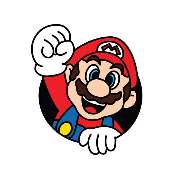 Cách vẽ Mario