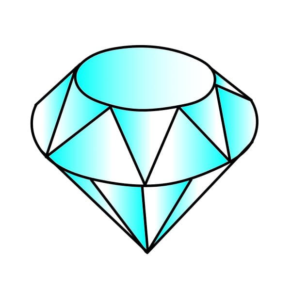 Cách vẽ kim cương - Dạy Vẽ