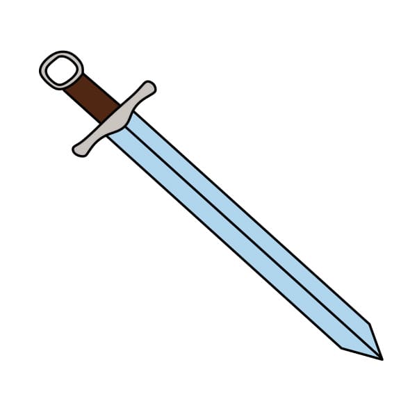 Cách vẽ thanh kiếm - Dạy Vẽ