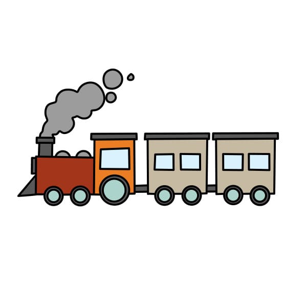 Cách vẽ tàu hỏa đơn giản chỉ trong 8 bước – MyKingdom