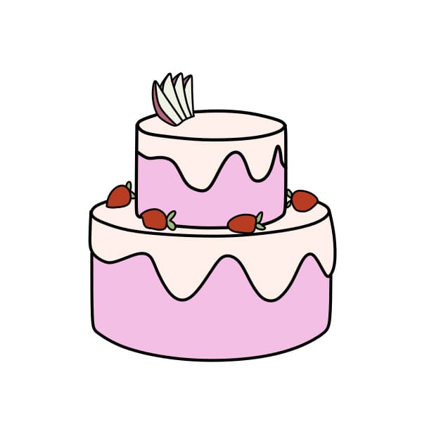 Cách vẽ bánh sinh nhật - Dạy Vẽ