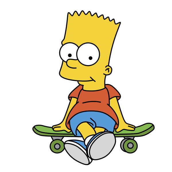 ve-nhan-vat-Bart-Simpson-buoc-10-1