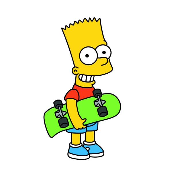 ve-nhan-vat-Bart-Simpson-buoc-10-3