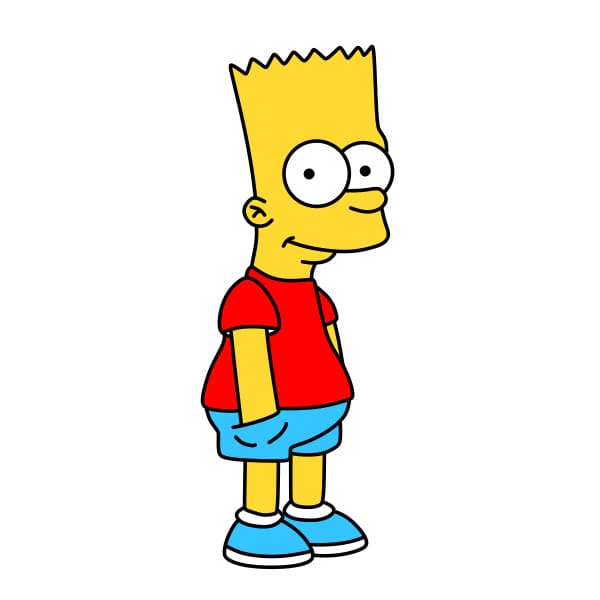 ve-nhan-vat-Bart-Simpson-buoc-9