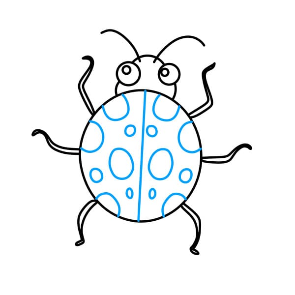 Cách vẽ con bọ rùa - Dạy Vẽ