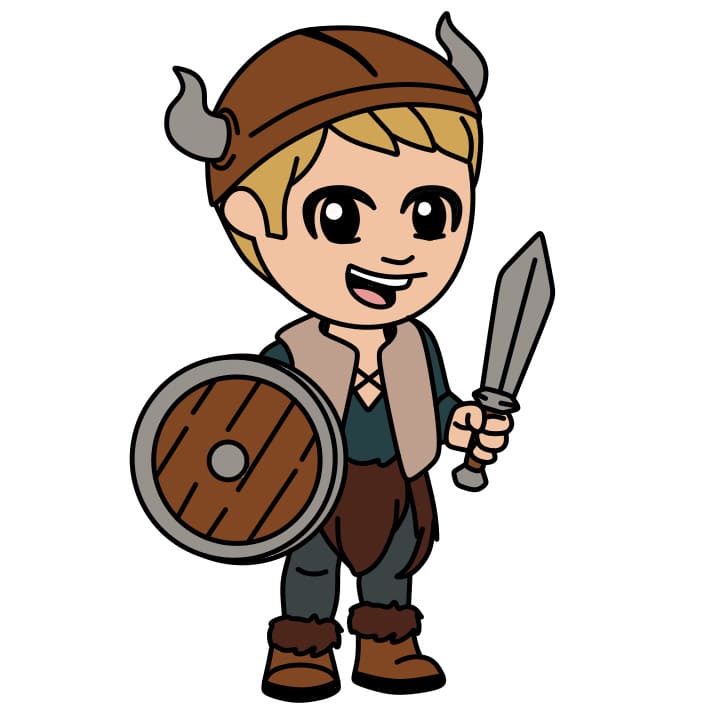 Cách vẽ chiến binh Viking
