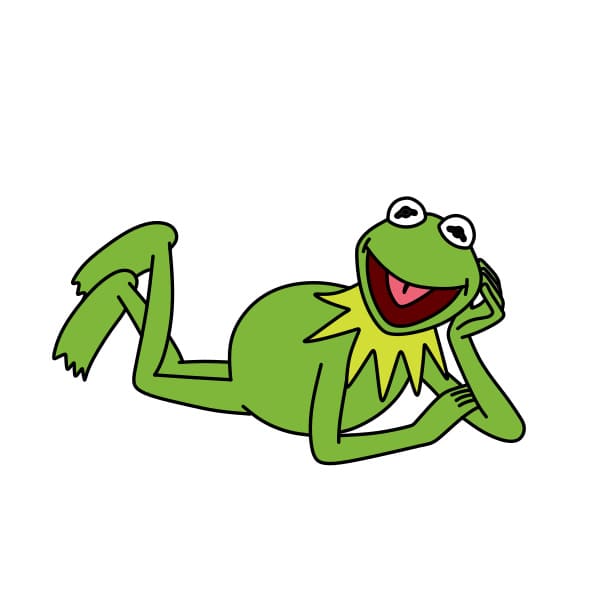 Cách vẽ ếch Kermit