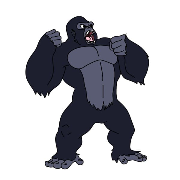 Cách vẽ King Kong