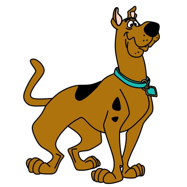 Cách vẽ chú chó Scooby Doo