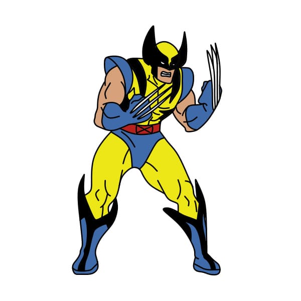 Cách vẽ Wolverine (người sói)