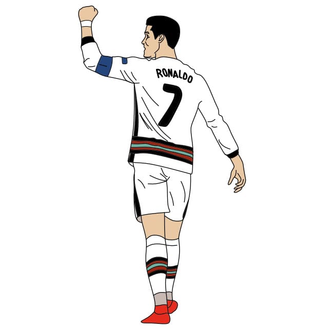 Cách vẽ Cristiano Ronaldo