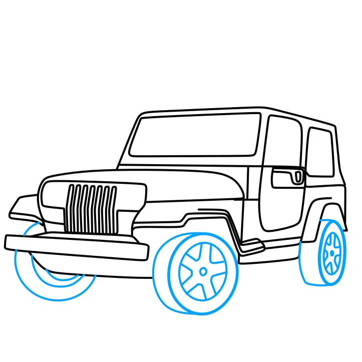  Cómo dibujar un jeep