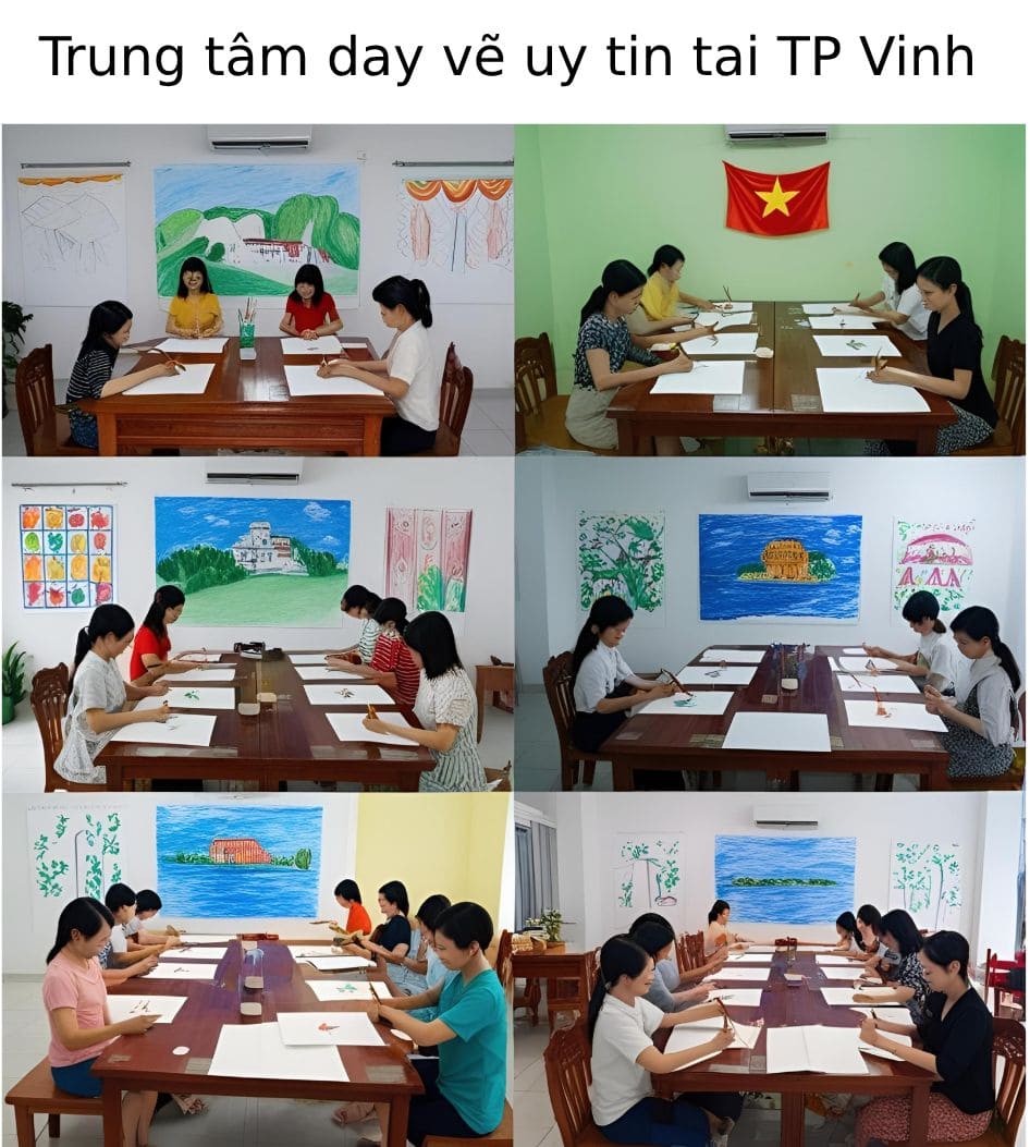 Danh sách các trung tâm dạy vẽ uy tín tại TP Vinh, Nghệ An
